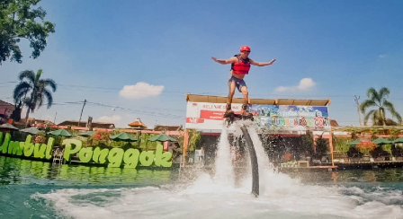 Flying Board Umbul Ponggok Klaten