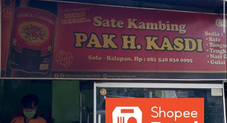 Kuliner kota Solo Sate kambing dan sate buntel Pak H.Kasdi