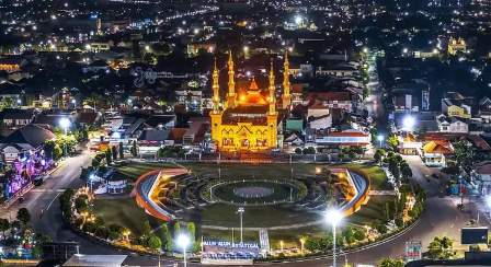 Drone View Alun-Alun Tegal