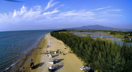 Drone View Pantai Karang Jahe