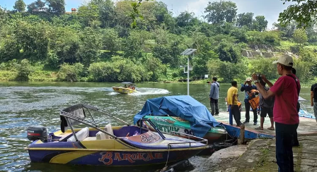 Speedboat di Desa Wisata Kandri Kota Semarang