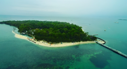 Drone View Pulau Panjang Jepara