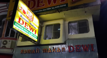 ilustrasi rumah makan dewi