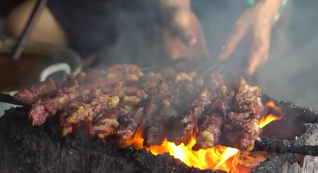 Sate Kambing Tali Roso (Dok. YouTube/Dyodoran)