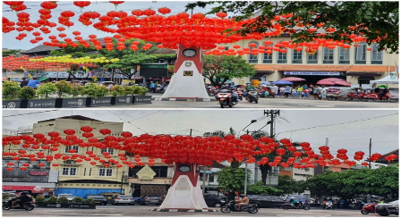 Suasana Imlek Pasar Gede Solo