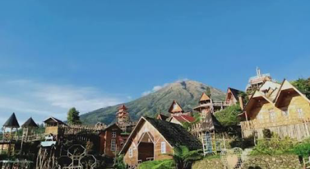 Kampoeng Atas Awan Temanggung, Penginapan dengan View Gunung Sindoro