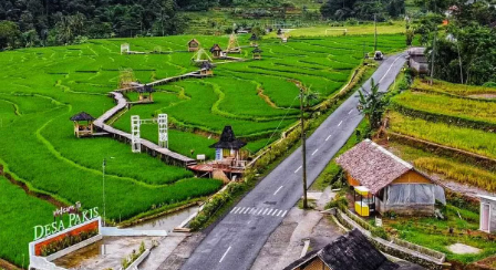 Gubug Lereng Merangan Kendal : Wisata Sawah Hijau dengan Suasana Sejuk di Kaki Gunung Ungaran